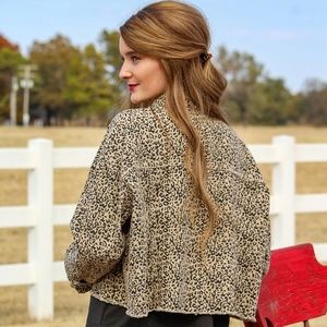 Leopard Cutoff Jacket